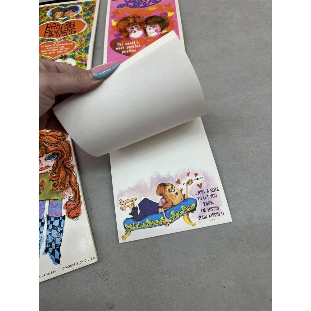 NEW Vintage 1960s‎ Stationary Pads By Paula Presents - Funny Cute Stationary